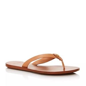 Tory Burch Women’s Manon Leather Thong Sandals Size 11
